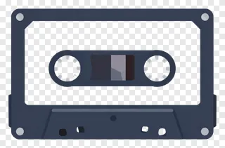An old-style magnetic tape cassette player.