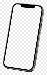 Silver smartphone front view mockup