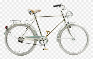Vintage chrome bicycle with glass lantern headlight.