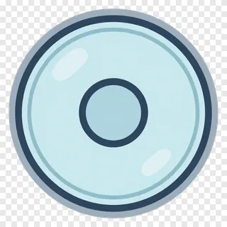 Circular glass headlight lens with central reflector