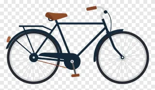 Retro bicycle with brown leather seat on white background.