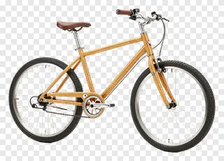 Bicycle with a woven rattan frame.